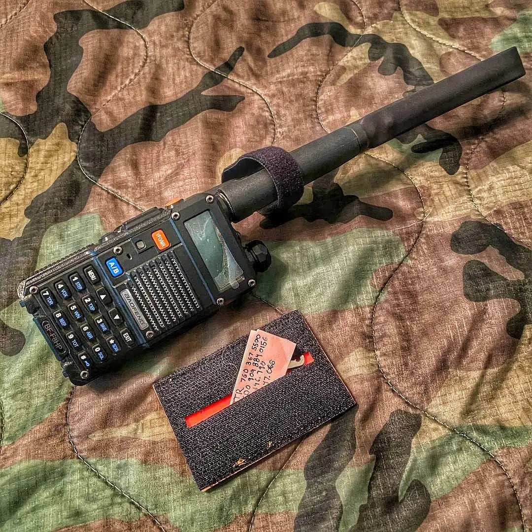 Storage Pocket Patch: Emergency Comms with Radio Frequency/Channel and Telephone Contact Numbers, ICE Card Superesse Straps LLC