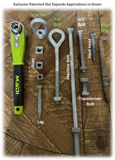 Madi 5-in-1 Slotted Insulated Big Wrench