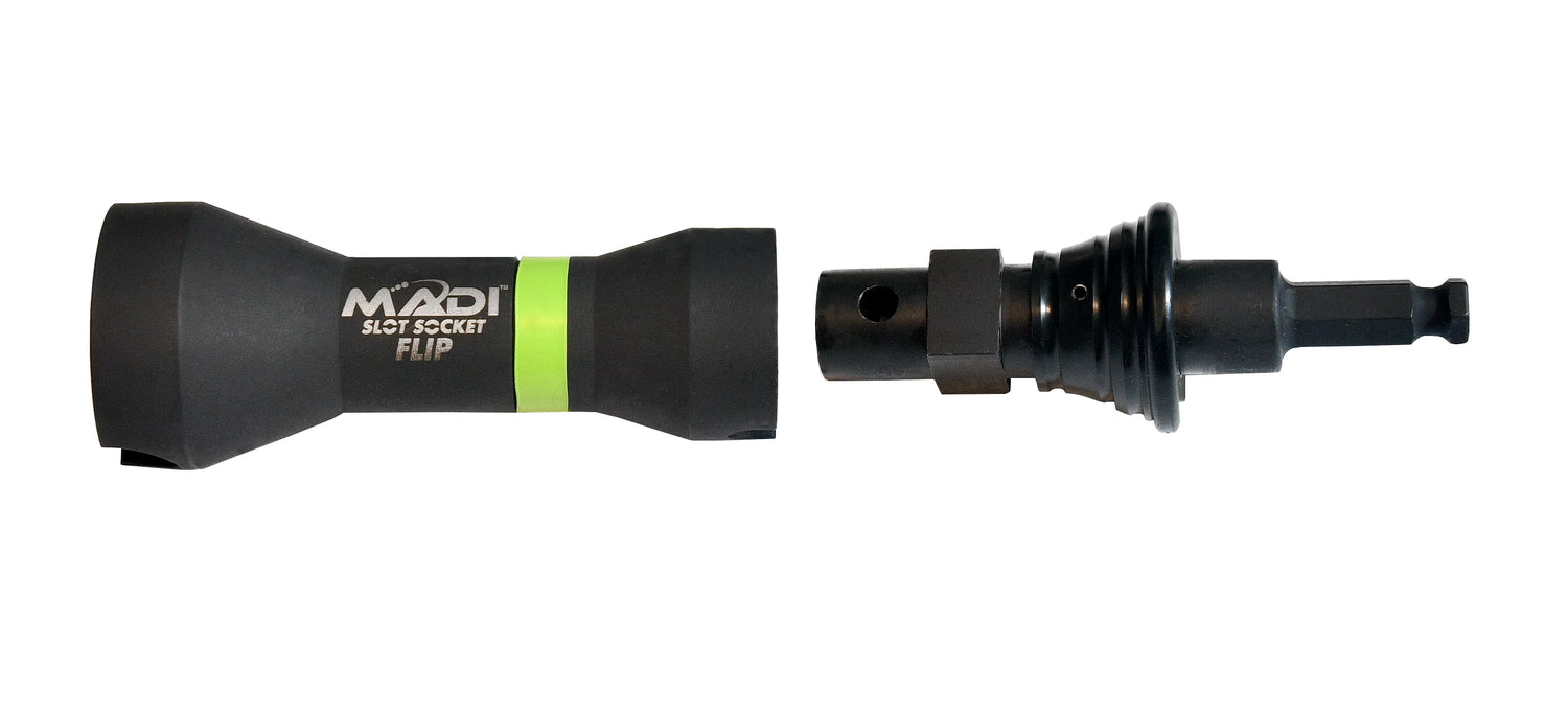 Madi - Compact Slot Socket Flip with Secure Lock Adapter