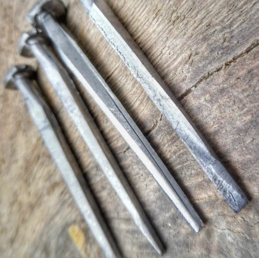 Shelter Nail - Titanium & Steel Wrought Hammering Spike for Trail and Utility Tasks Superesse Straps LLC