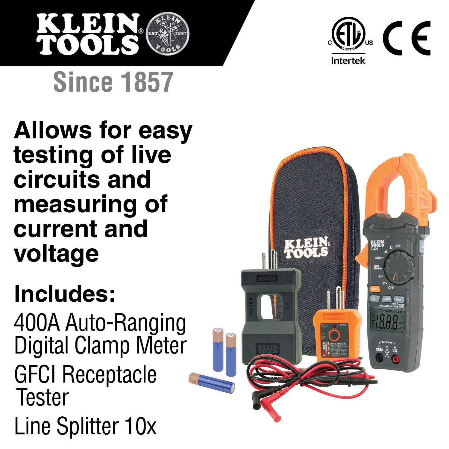 Clamp Meter Electrical Test Kit Klein Tools