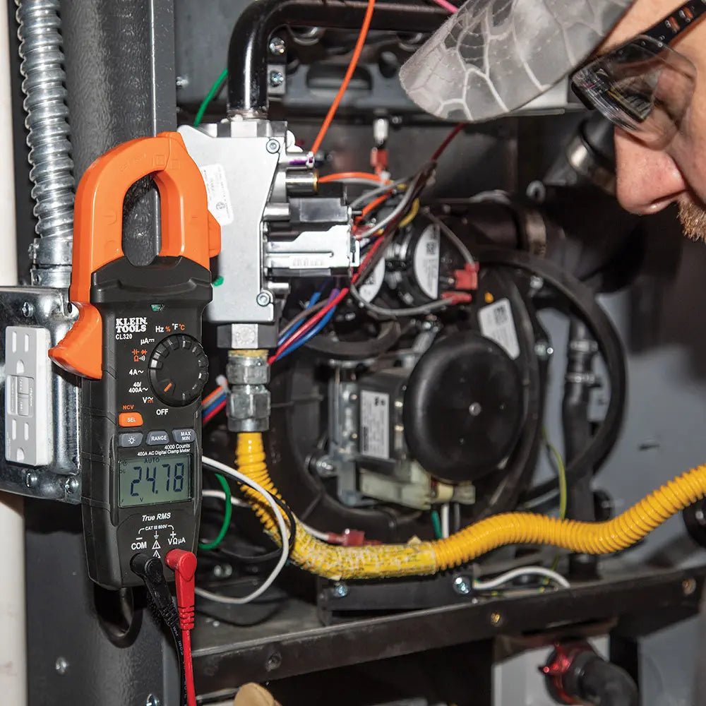 Klein HVAC Digital Clamp Meter, AC Auto-Ranging 400 Amp Klein Tools