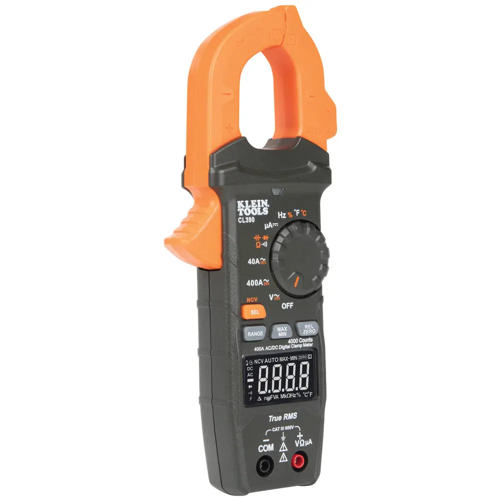 Klein AC/DC Digital Clamp Meter, Auto-Ranging 400 Amp Klein Tools