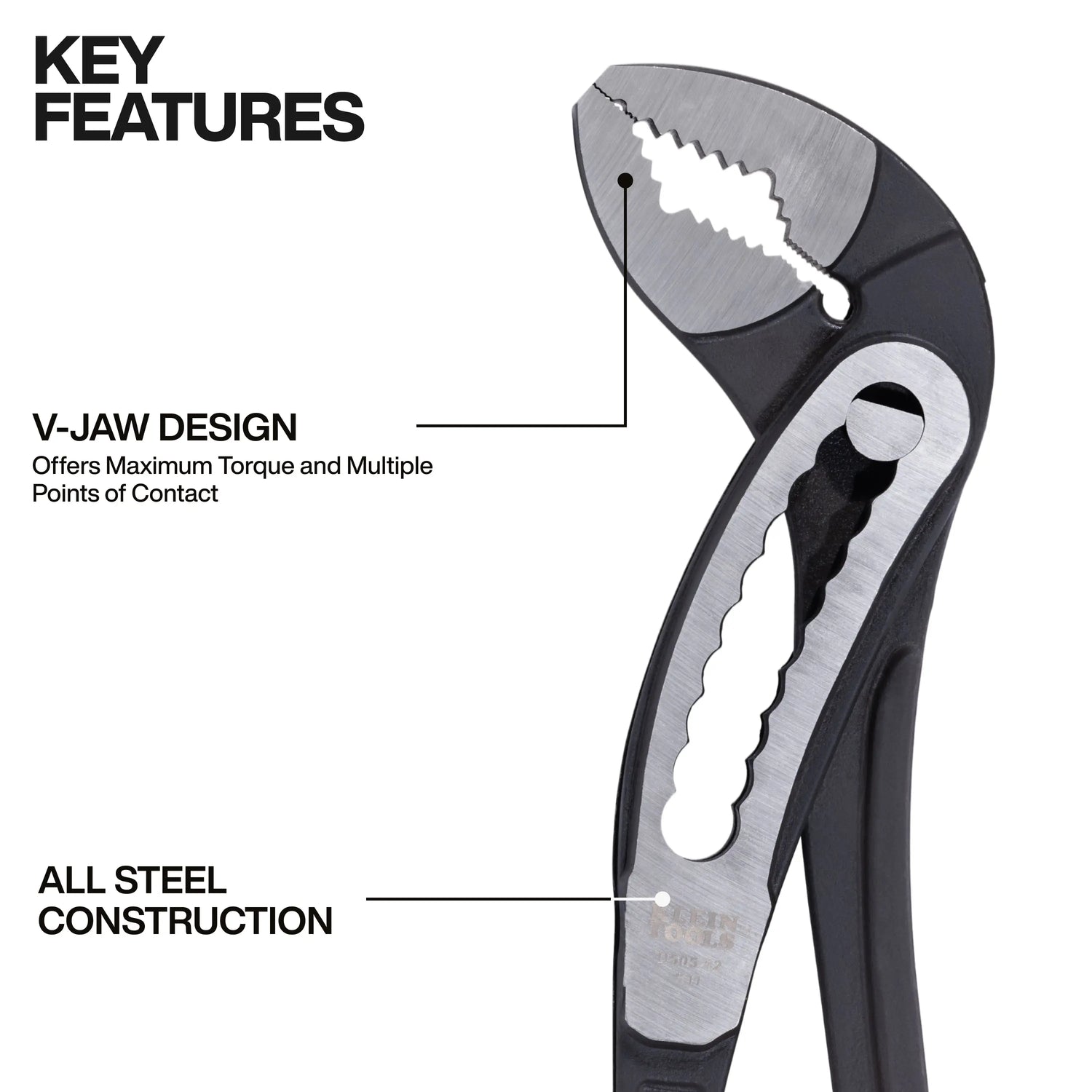 Klein - Classic Klaw™ Pump Pliers, 12-Inch Klein Tools