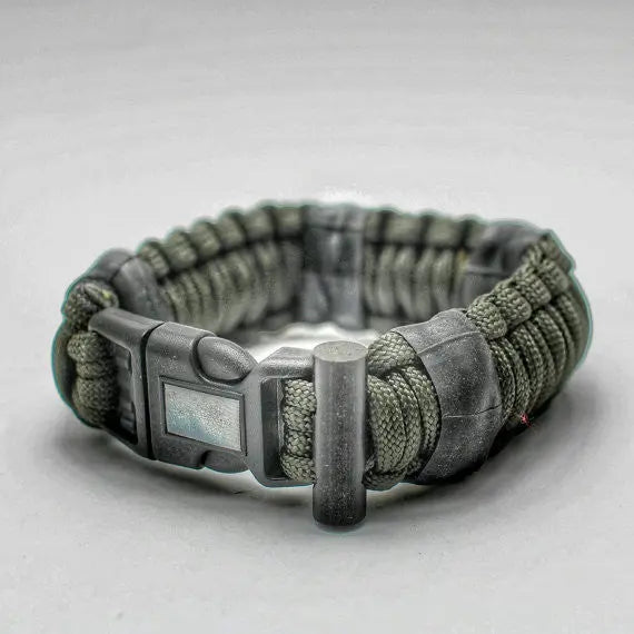 SERE Sidekick- Tactical Survival Paracord Bracelet to Evade, Resist & Escape. Superesse Straps LLC