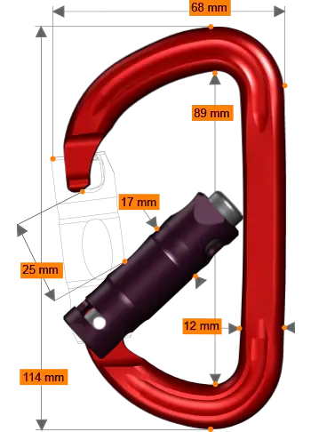 Rock Exotica - rockD Twistlock Carabiner Rock Exotica