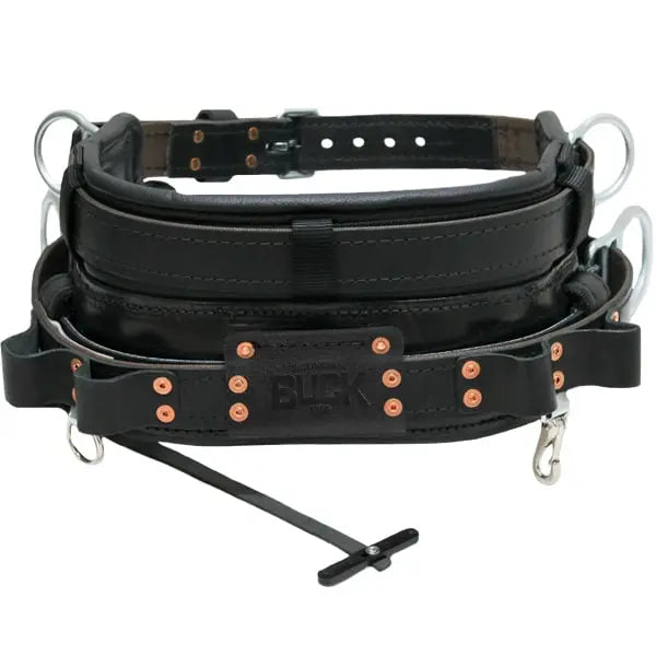 Buckingham 20192M Black Leather Short Back Mobility Belt Buckingham MFG