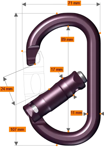 Rock Exotica - rockO Auto-Lock Carabiner Rock Exotica