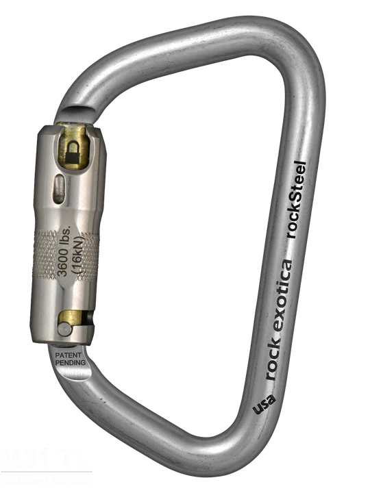 Rock Exotica - rockSteel Auto-lock Carabiner