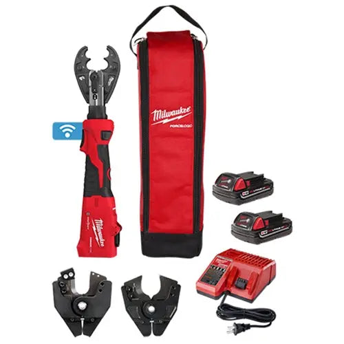 Milwaukee M18 FORCE LOGIC 6T Linear Utility Crimper Kit w/ O-D3 Jaw Milwaukee