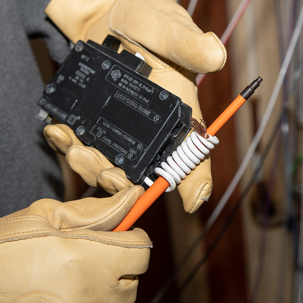 Slim-Tip Insulated Screwdriver, 3/16-Inch Cabinet, 6-Inch Round Shank