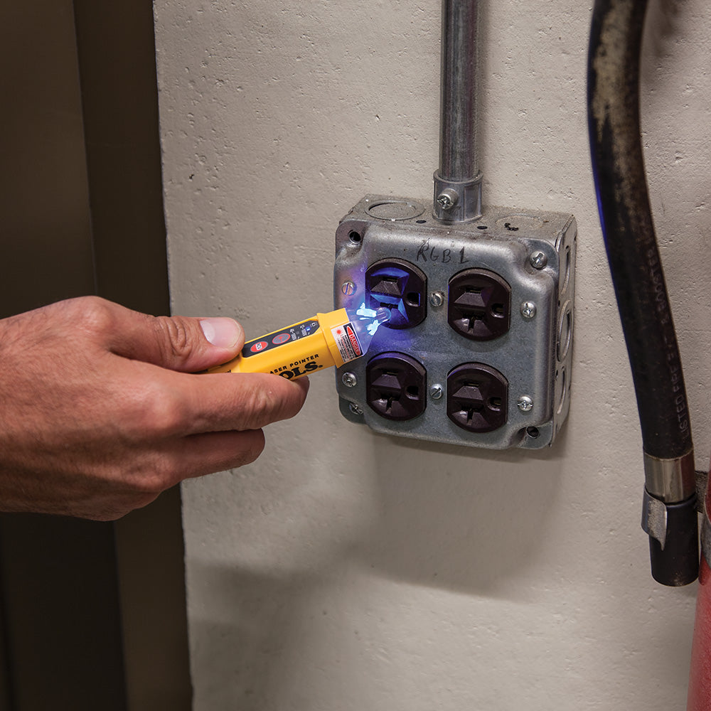 Non-Contact Voltage Tester Pen, Dual Range, with Laser Pointer