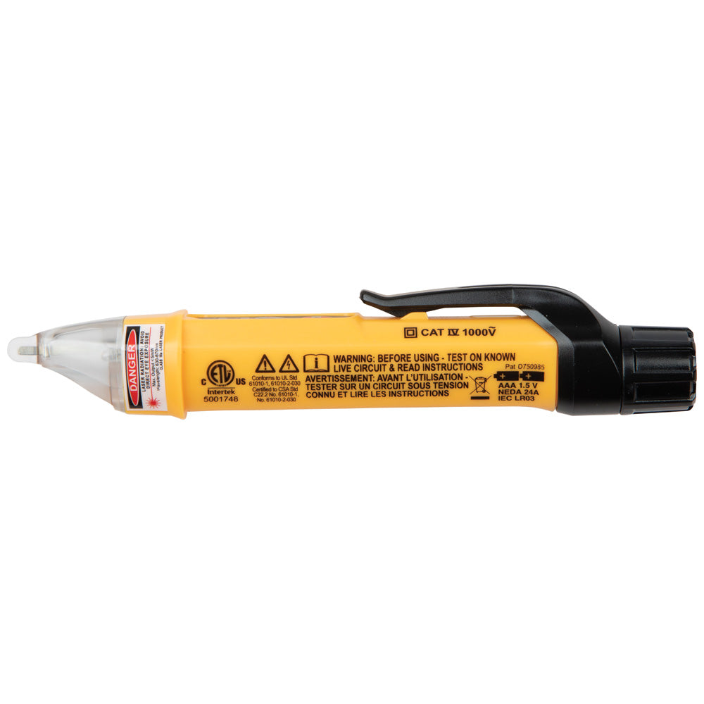 Non-Contact Voltage Tester Pen, Dual Range, with Laser Pointer
