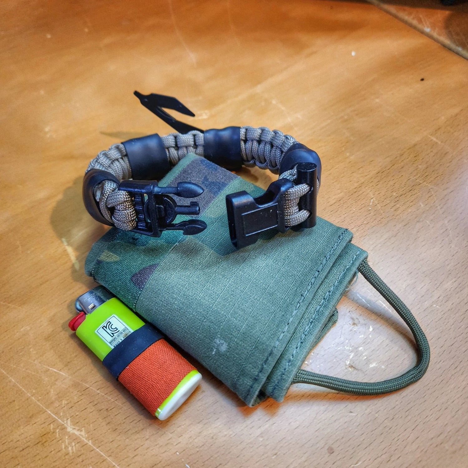 SERE Sidekick- Tactical Survival Paracord Bracelet to Evade, Resist & Escape. Superesse Straps LLC