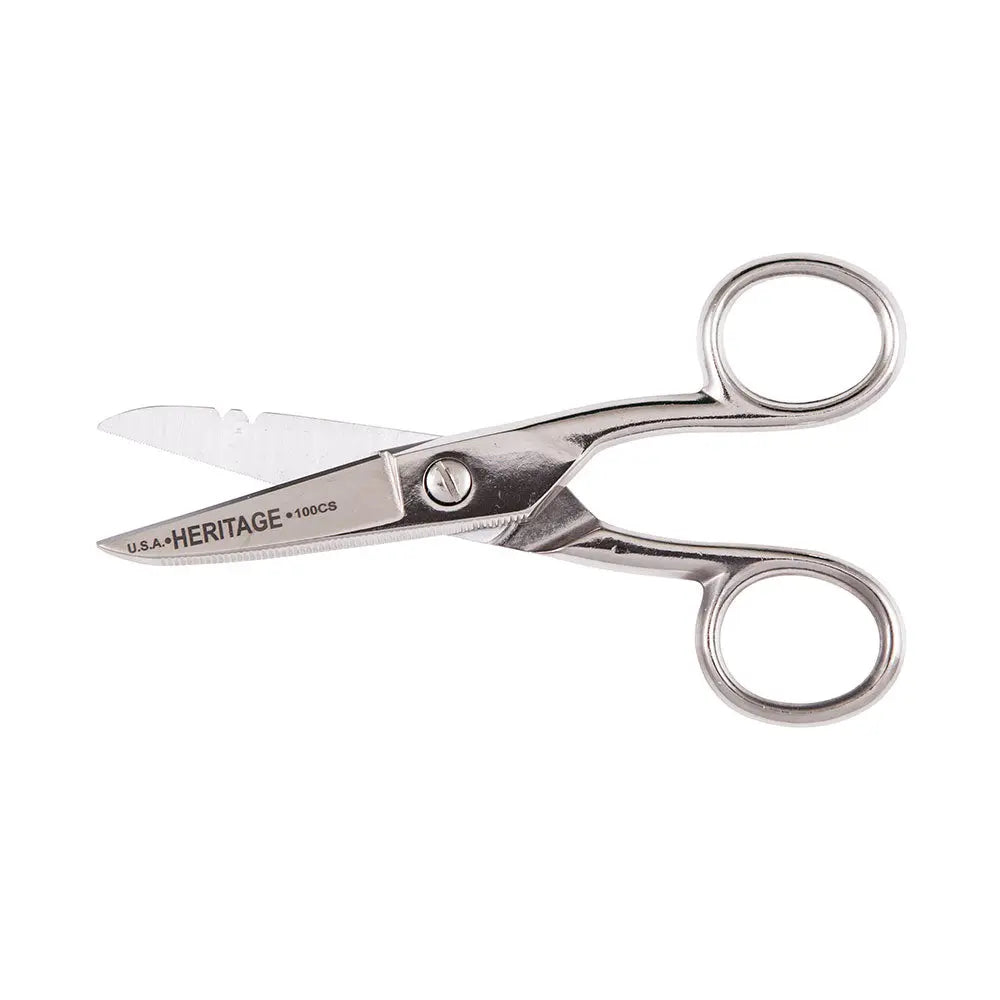 Klein Serrated Electrician Scissors with Stripping Klein Tools