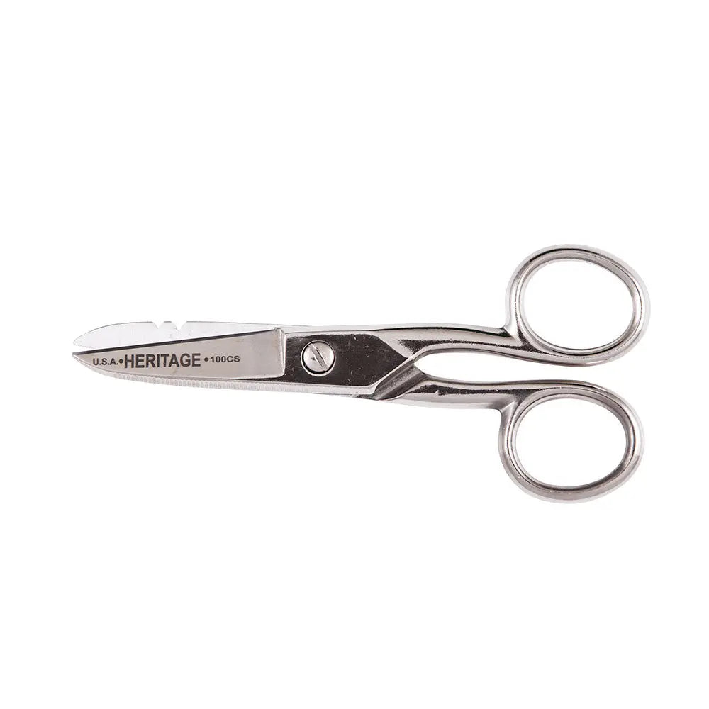 Klein Serrated Electrician Scissors with Stripping Klein Tools