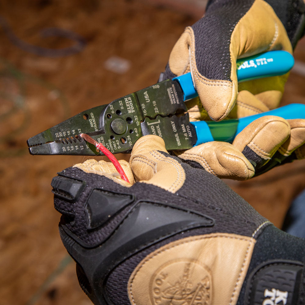 Klein Long Nose Multi Tool Wire Stripper, Wire Cutters, Crimping Tool