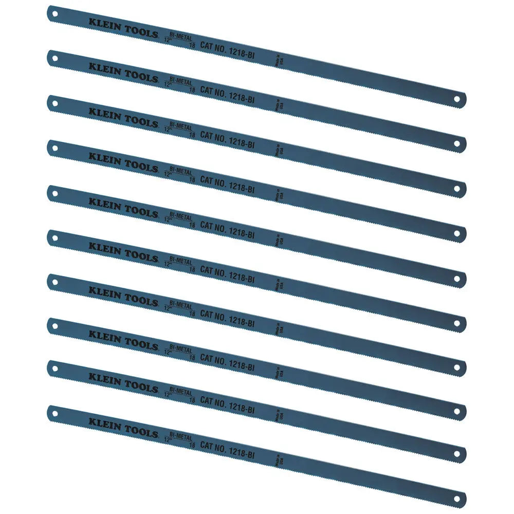Klein Bi-Metal Blades, 18 TPI, 12-Inch, 10-Pack Klein Tools