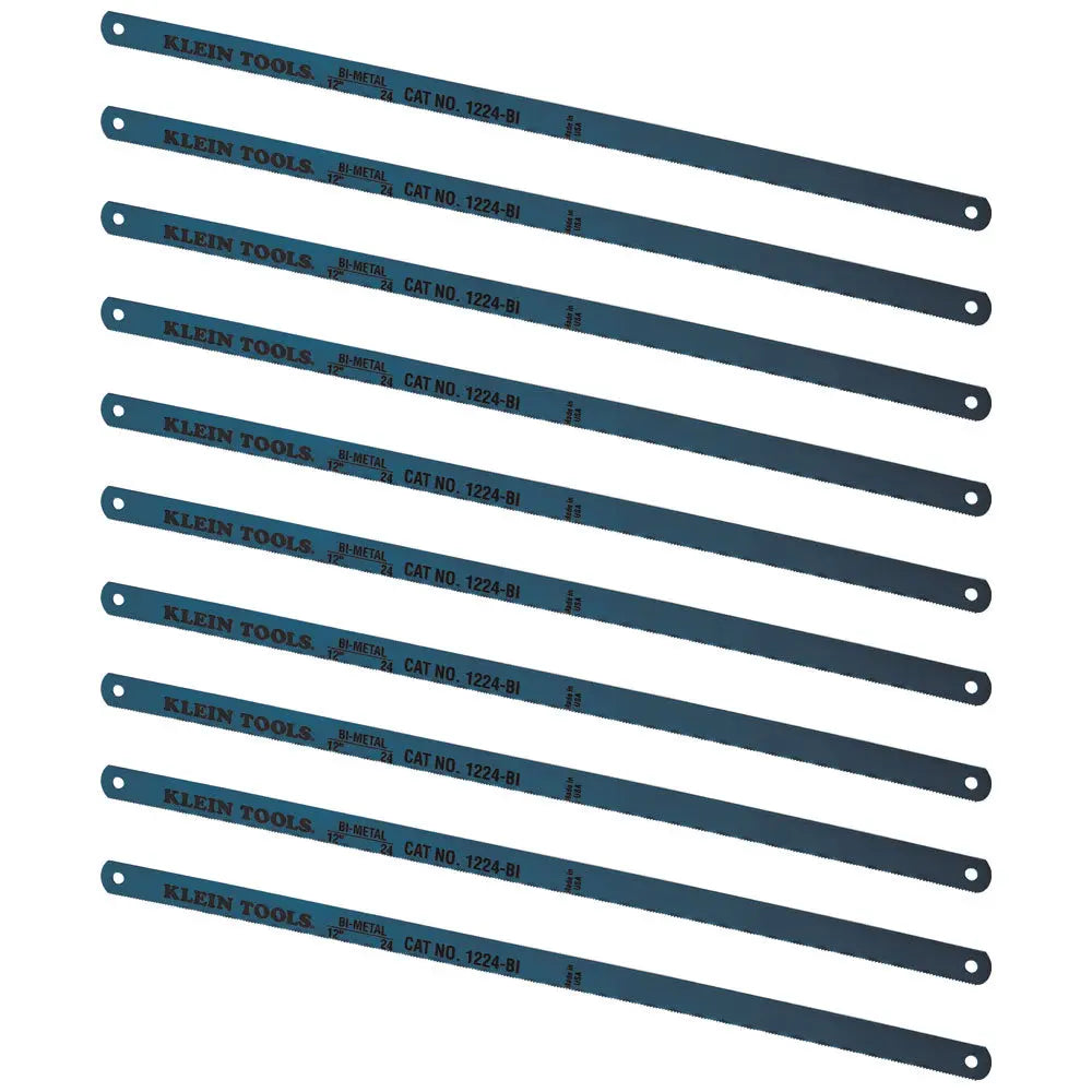 Klein Bi-Metal Blades, 24 TPI, 12-Inch, 10-Pack Klein Tools