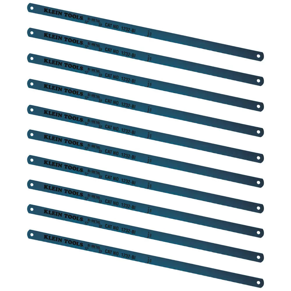 Klein Bi-Metal Blades, 32 TPI, 12-Inch, 10-Pack Klein Tools