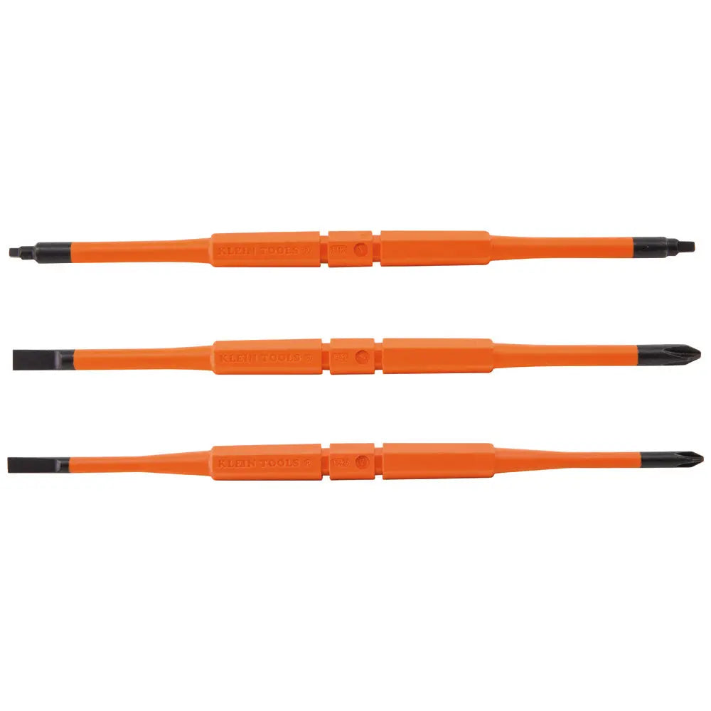 Klein Screwdriver Blades, Insulated Double-End, 3-Pack Klein Tools
