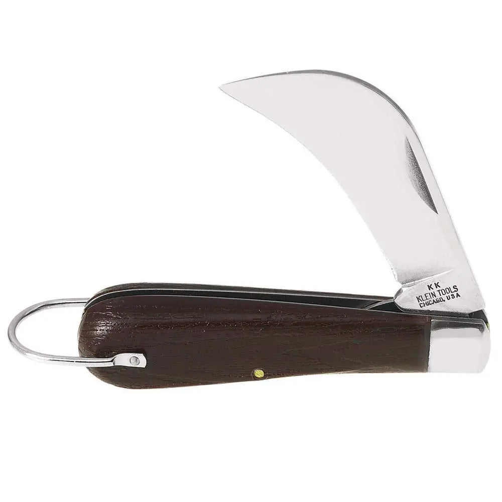 Klein Pocket Knife, Carbon Steel Hawkbill Slitting Blade Klein Tools