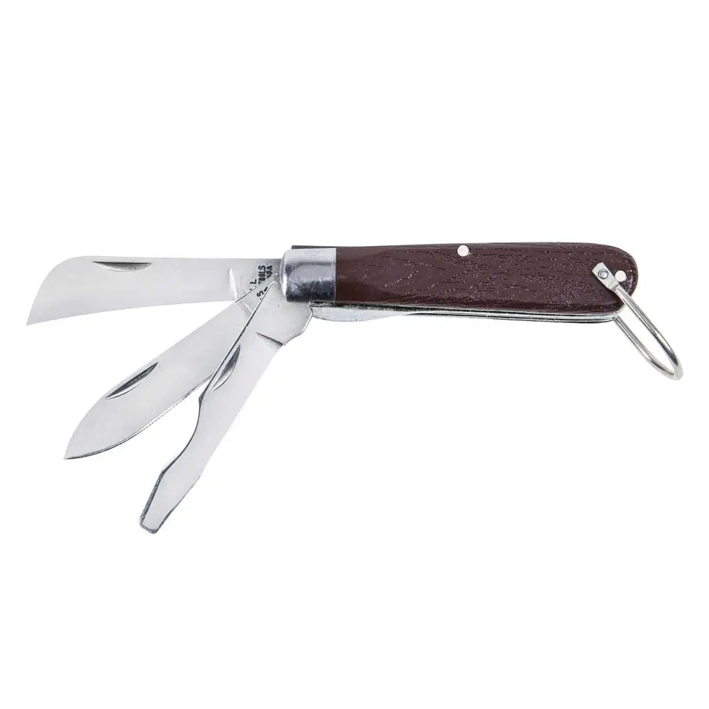 Klein 3 Blade Pocket Knife with Screwdriver Klein Tools