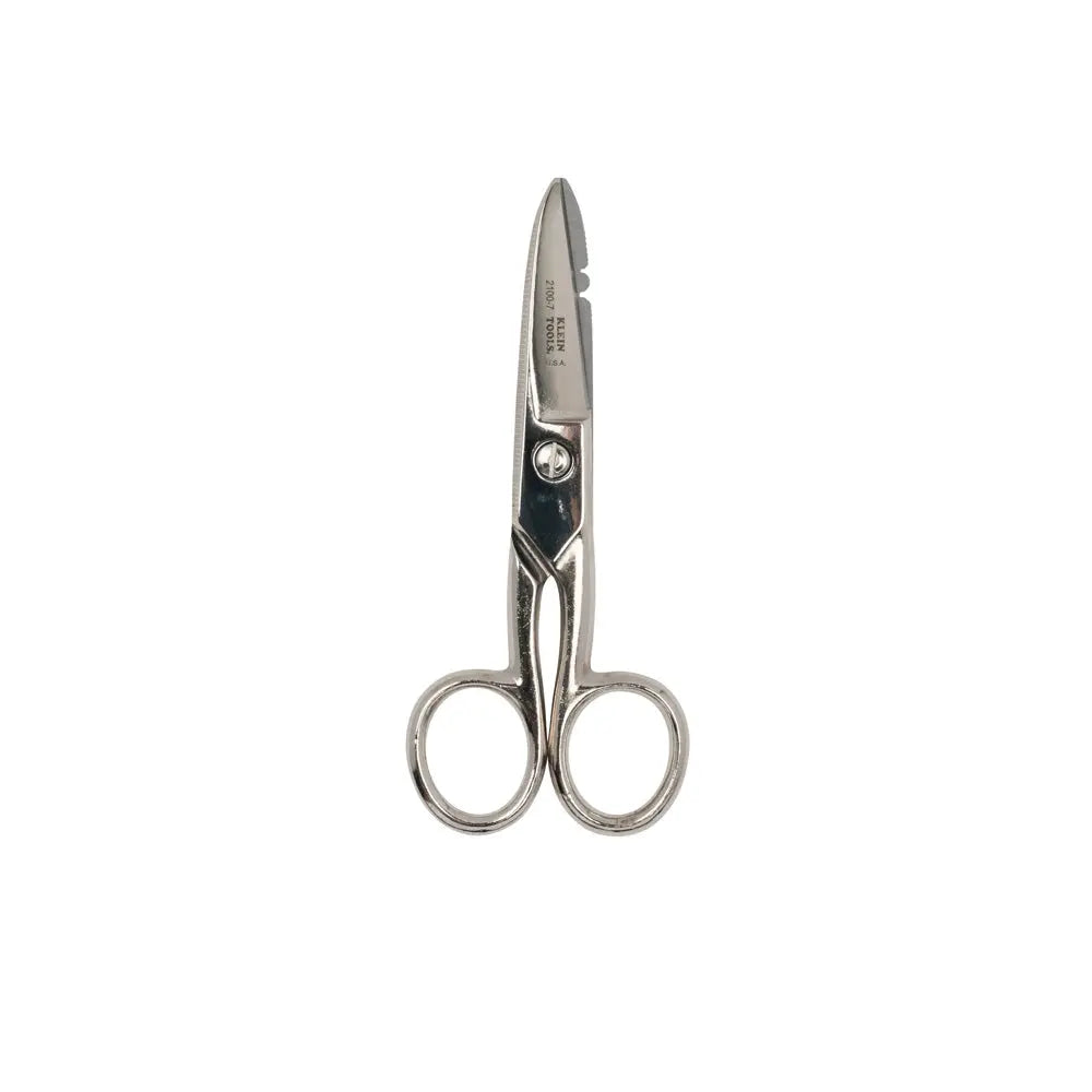 Klein Electrician's Scissors, Nickel Plated Klein Tools