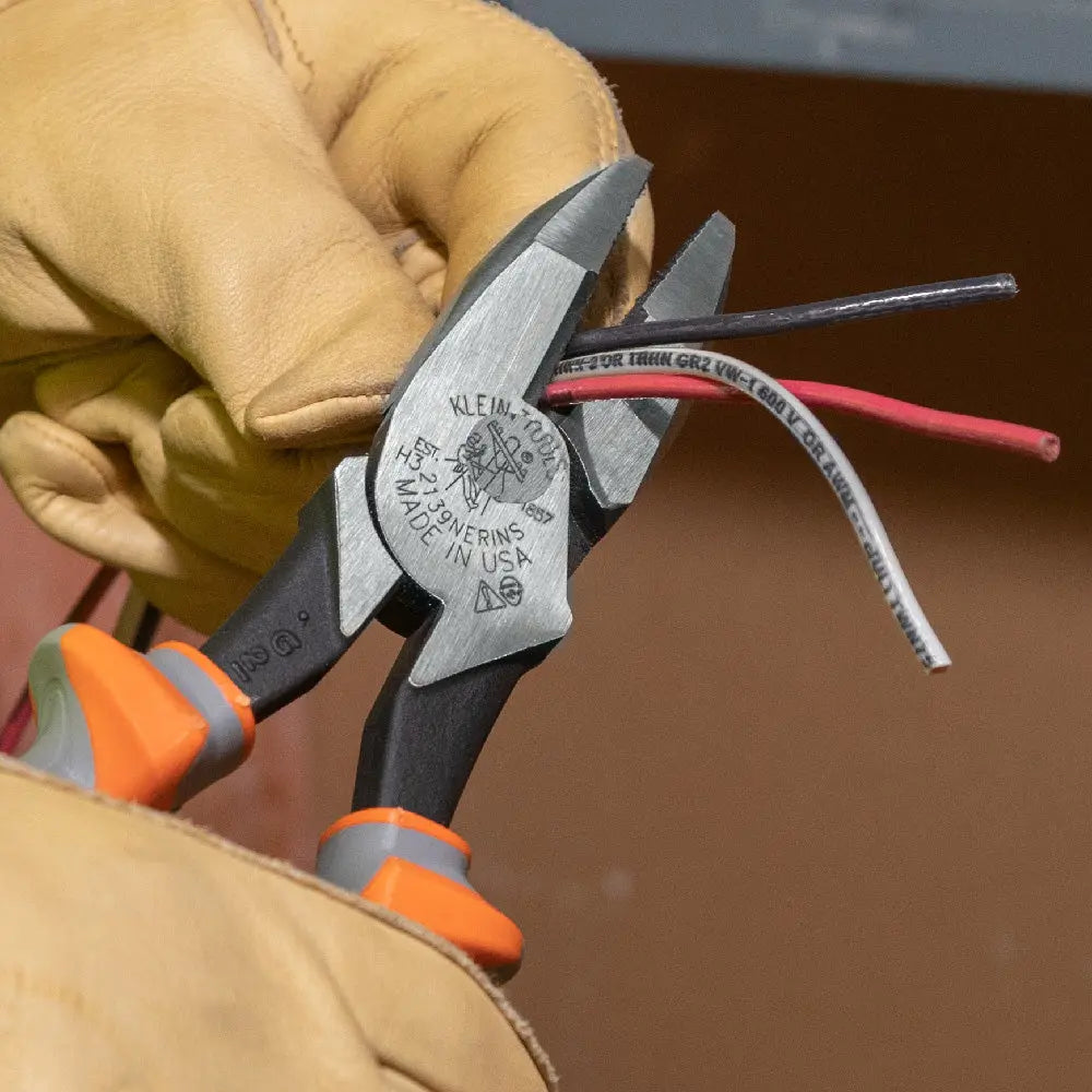 Klein Insulated Pliers, Side Cutters, 9-Inch Klein Tools