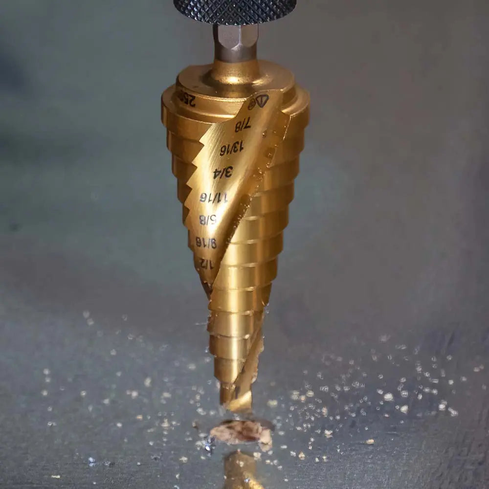 Klein Step Bit Kit, Spiral Double-Fluted, VACO, 3-Piece Klein Tools