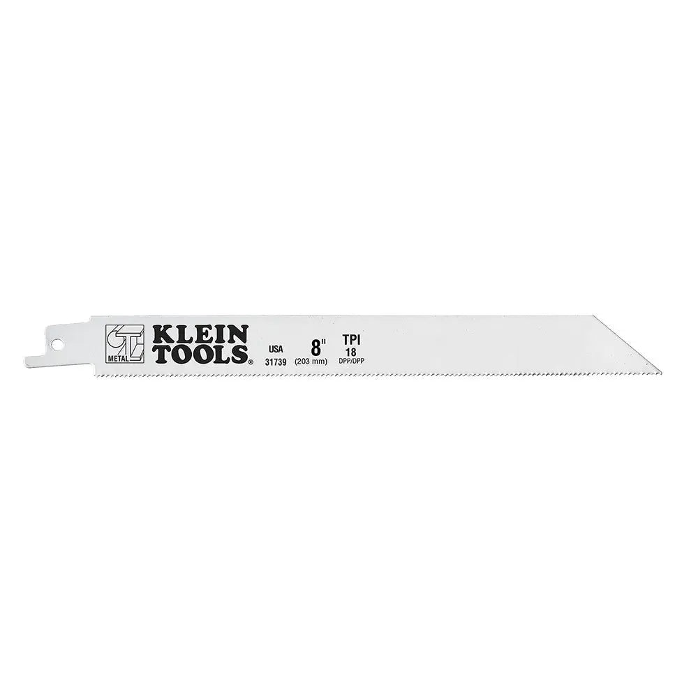 Klein Reciprocating Saw Blades, 18 TPI, 8-Inch, 5-Pack Klein Tools