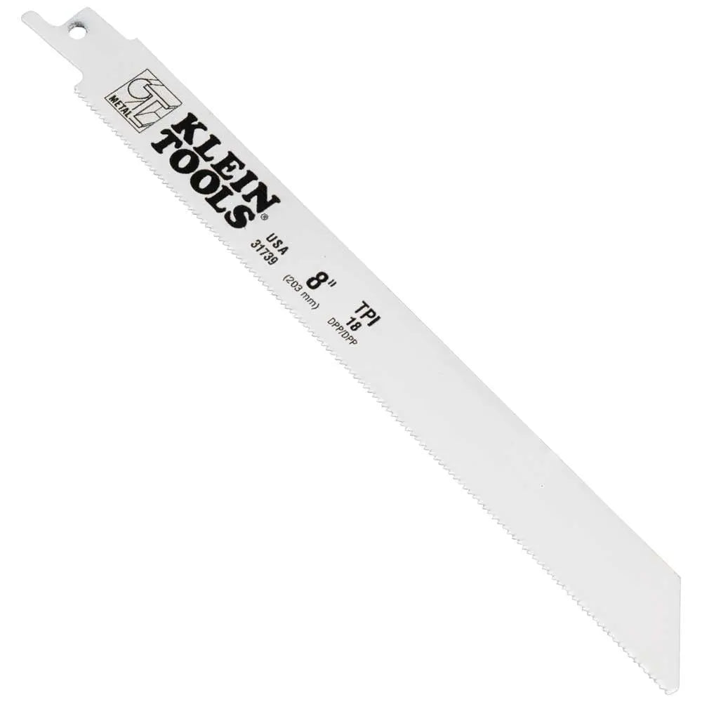 Klein Reciprocating Saw Blades, 18 TPI, 8-Inch, 5-Pack Klein Tools