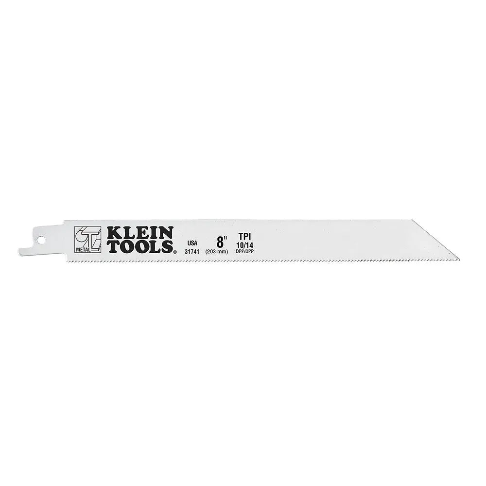 Klein Reciprocating Saw Blades, 10/14 TPI, 8-Inch, 5-Pack Klein Tools