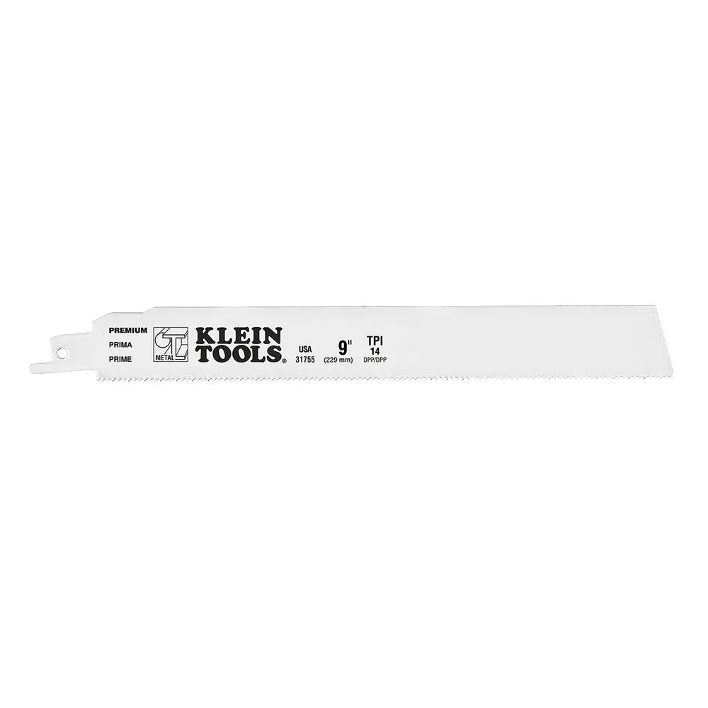 Klein Reciprocating Saw Blades, 14 TPI, 9-Inch, 5-Pack Klein Tools