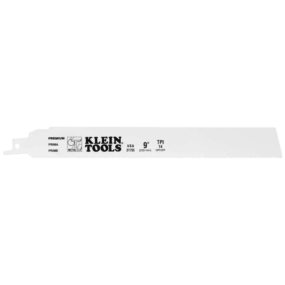 Klein Reciprocating Saw Blades, 14 TPI, 9-Inch, 5-Pack Klein Tools
