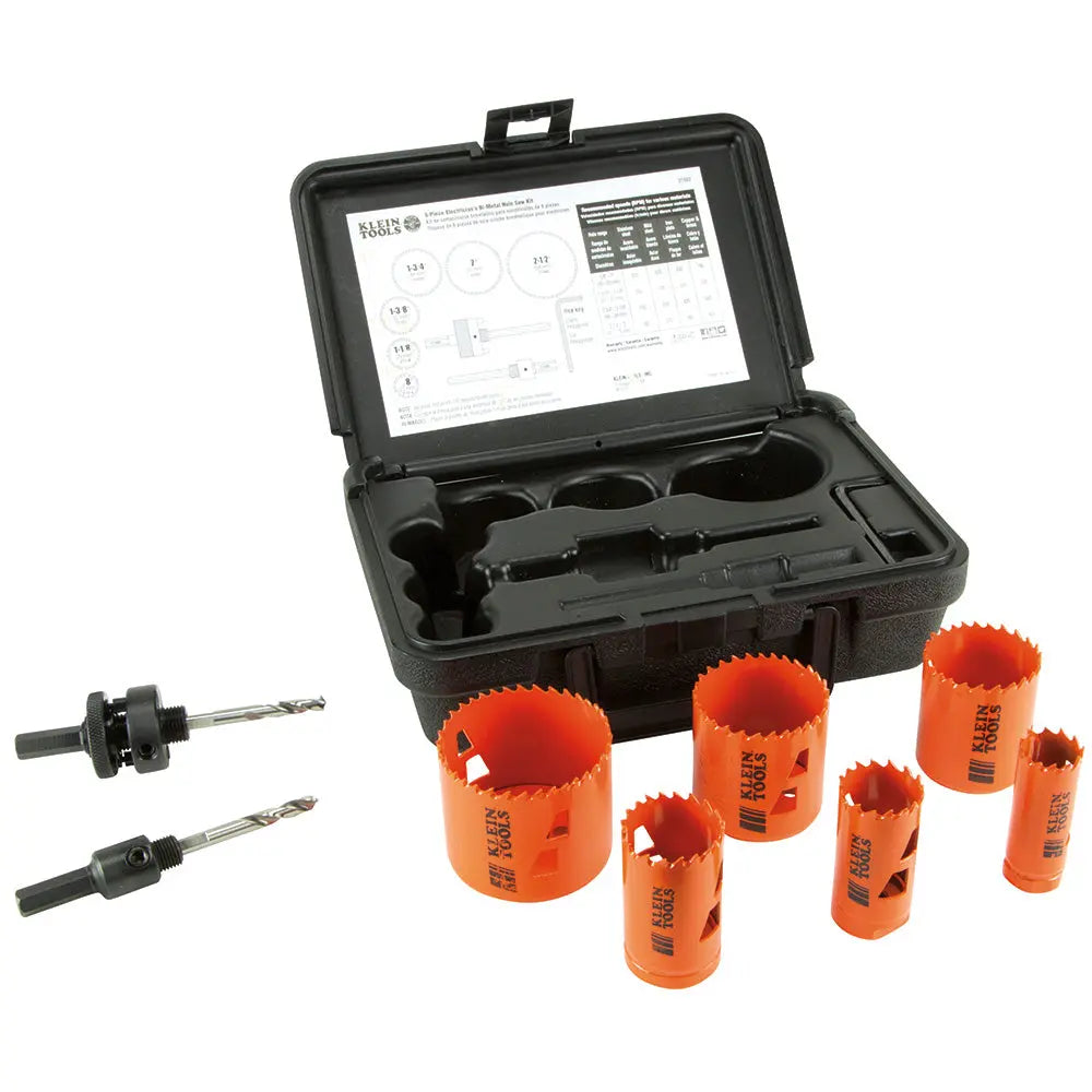 Klein Bi-Metal Hole Saw Kit, 8-Piece Klein Tools