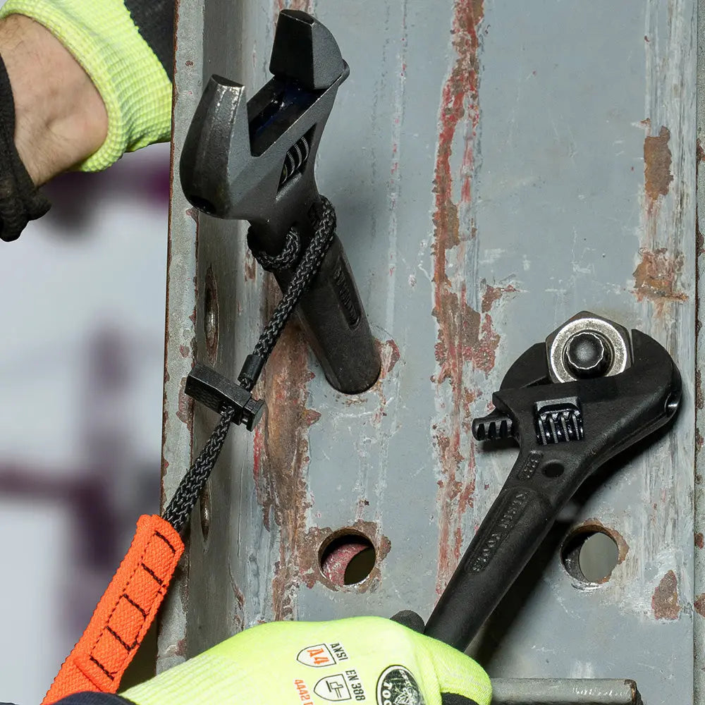 Klein Adjustable Spud Wrench, 10-Inch, 1-7/16-Inch, Tether Hole Klein Tools