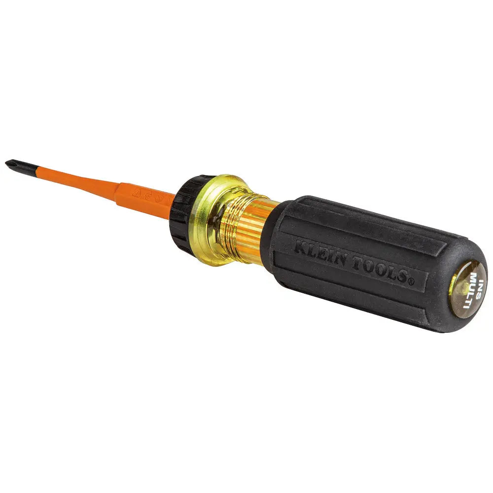 Klein Flip-Blade Insulated Screwdriver, 2-in1, Ph Bit #1, Sl Bit 3/16-Inch Klein Tools