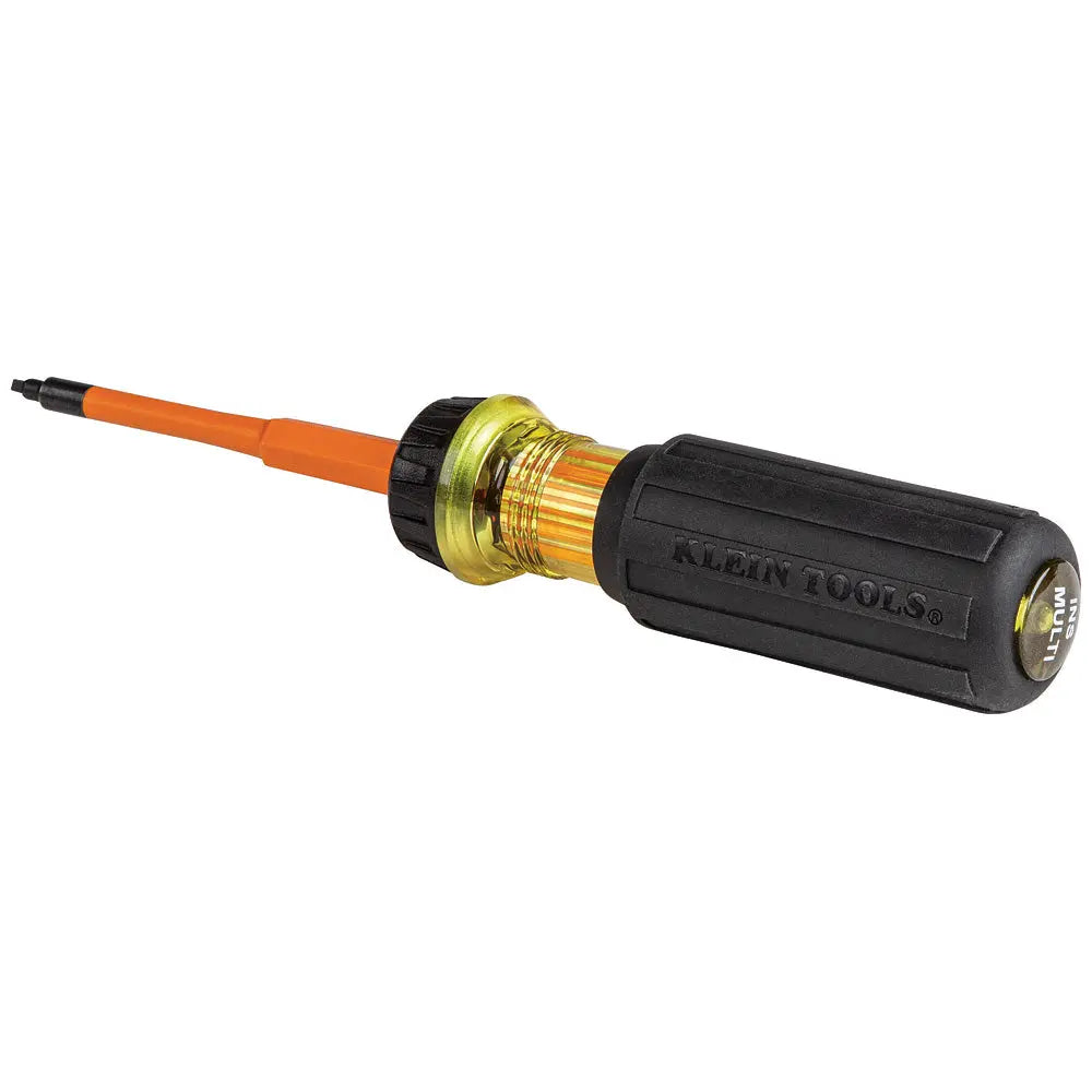 Klein Flip-Blade Insulated Screwdriver, 2-in-1, Square Bit #1 and #2 Klein Tools