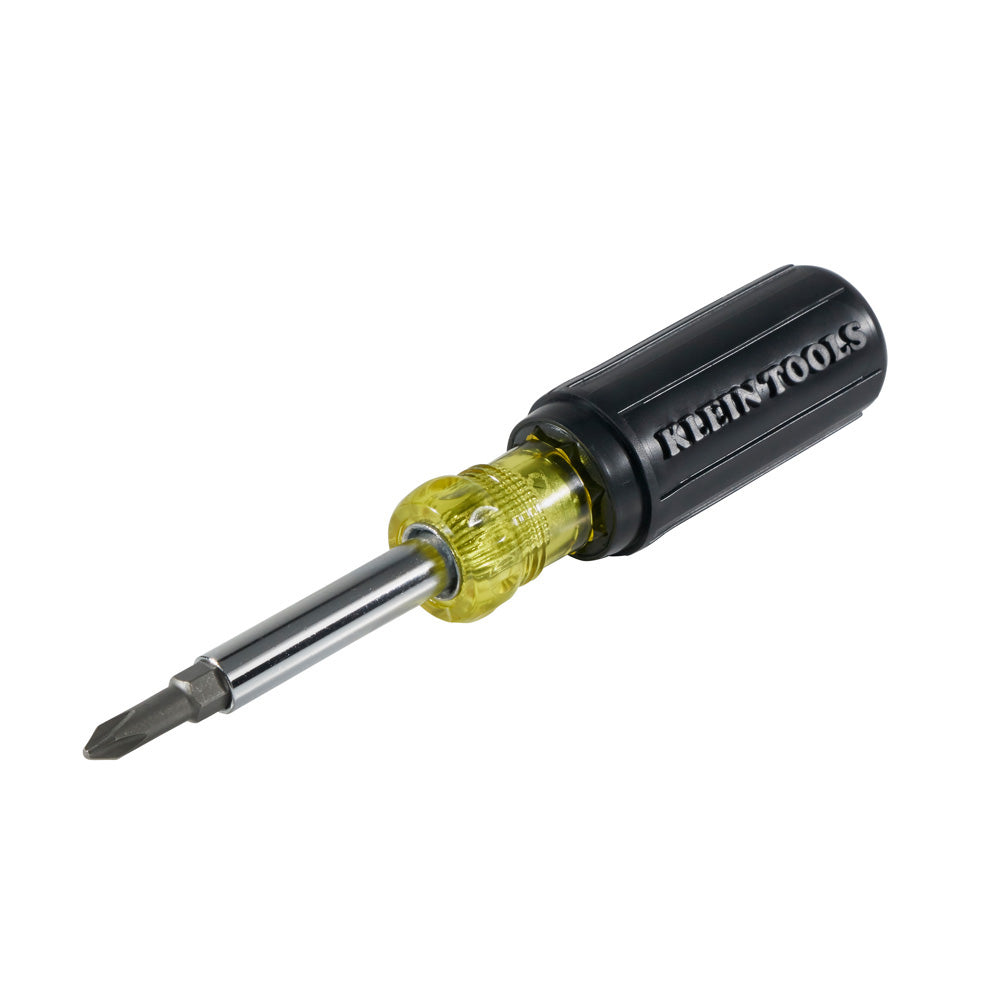 Klein Multi-Bit Screwdriver / Nut Driver, 5-in-1, Phillips, Slotted Bits