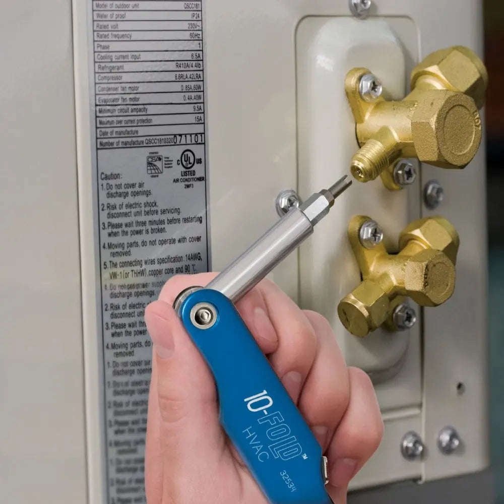 Klein 10 Fold Screwdriver with Schrader Valve Core Klein Tools