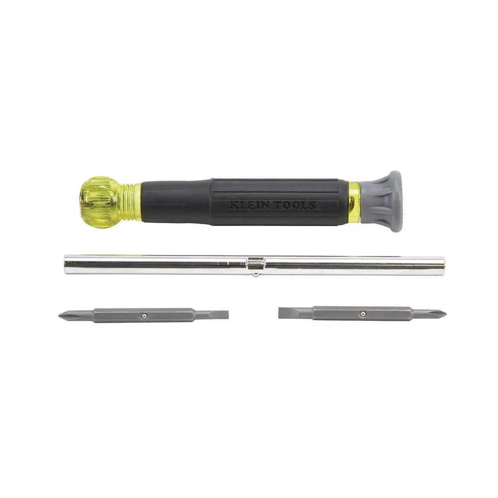 Klein Multi-Bit Electronics Screwdriver, 4-in-1, Phillips, Slotted Bits Klein Tools