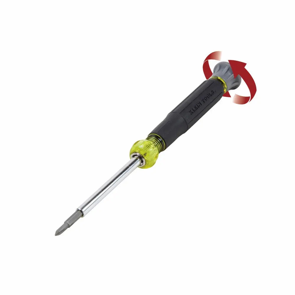 Klein Multi-Bit Electronics Screwdriver, 4-in-1, Phillips, Slotted Bits Klein Tools