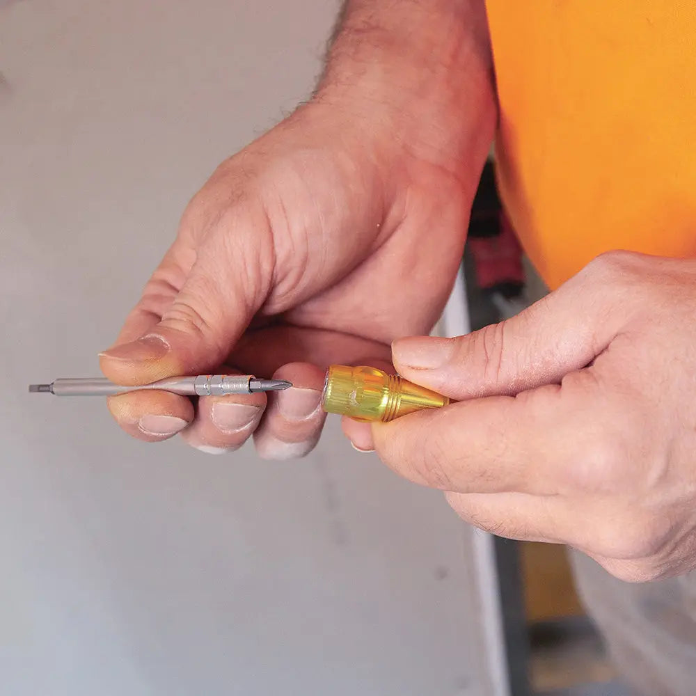 Klein HVAC Pocket Screwdriver, 3-in-1, Phillips, Slotted, Schrader Bits Klein Tools