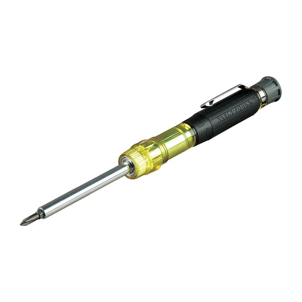 Klein Multi-Bit Electronics Pocket Screwdriver, 4-in-1, Ph, Sl Bits Klein Tools