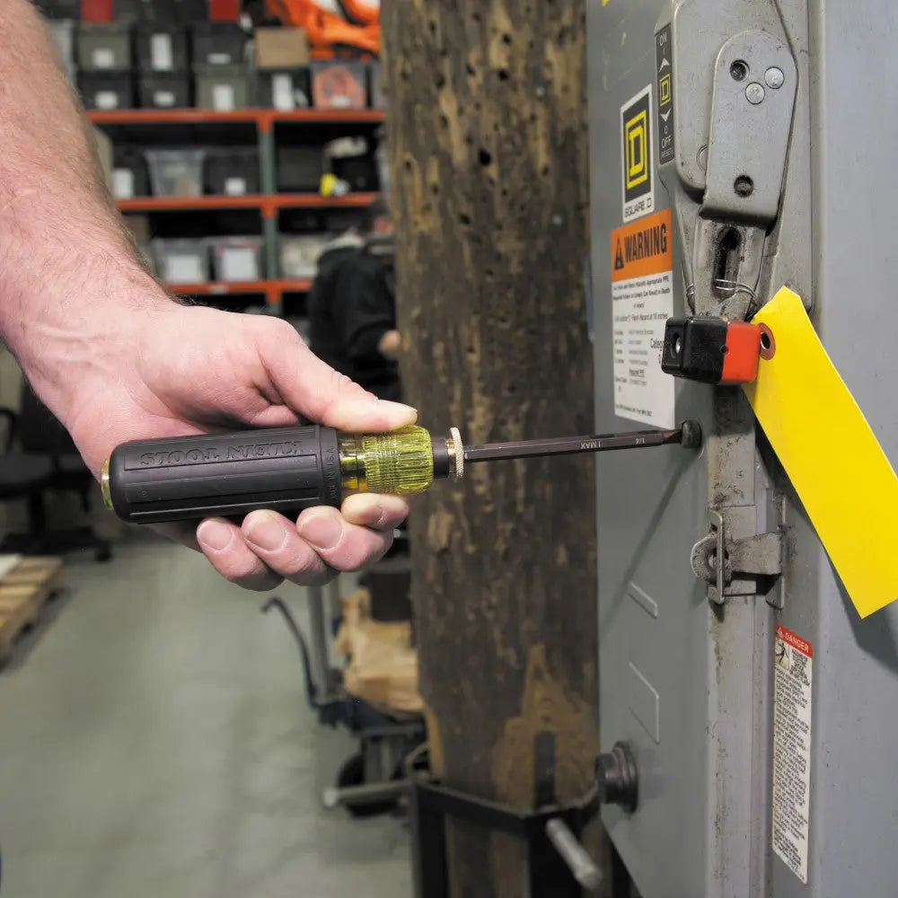 Klein Adjustable Screwdriver, #2 Phillips, 1/4-Inch Slotted Klein Tools