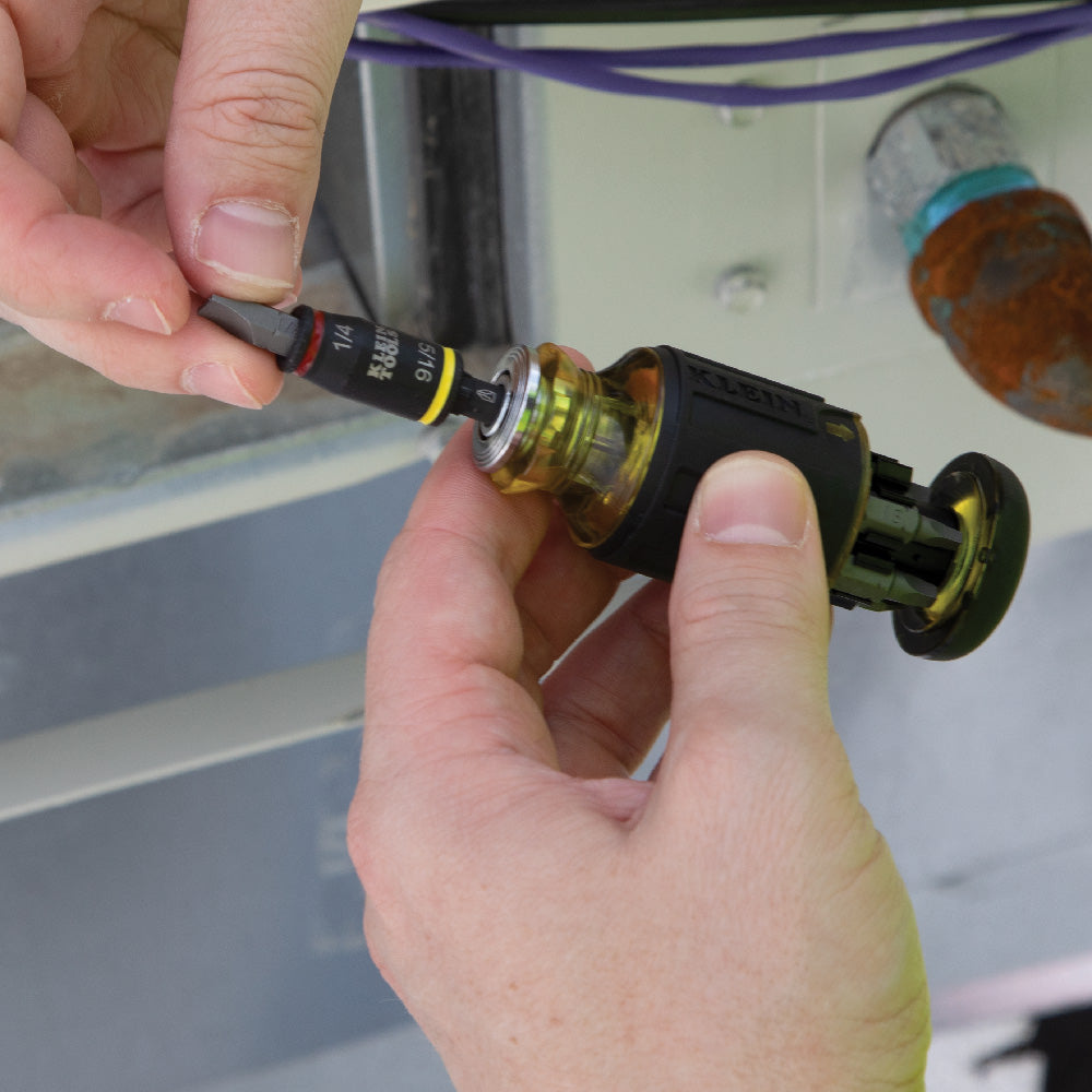 Klein 3-in-1 Impact Flip Socket Set, 1/4-Inch, 5/16-Inch, 2-Piece