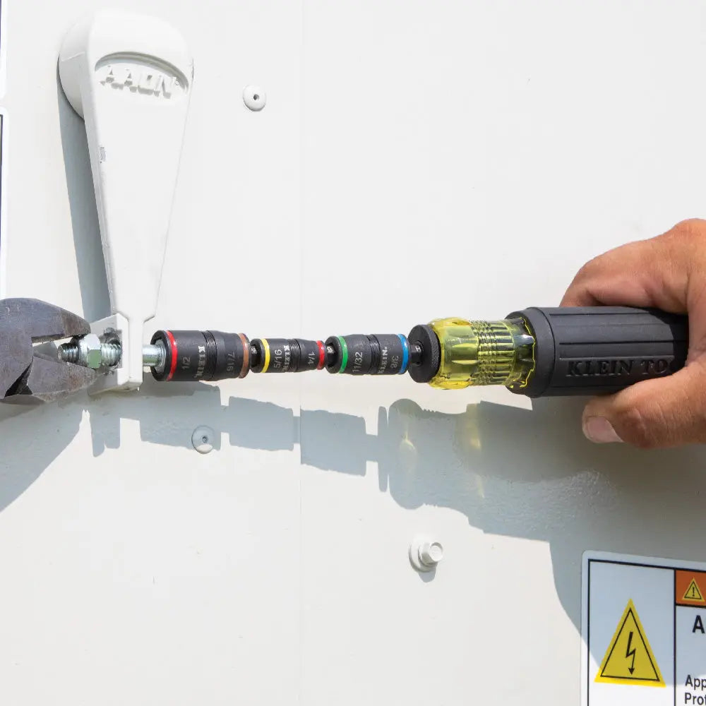 Klein 7-in-1 Impact Flip Socket Set, No Handle Klein Tools