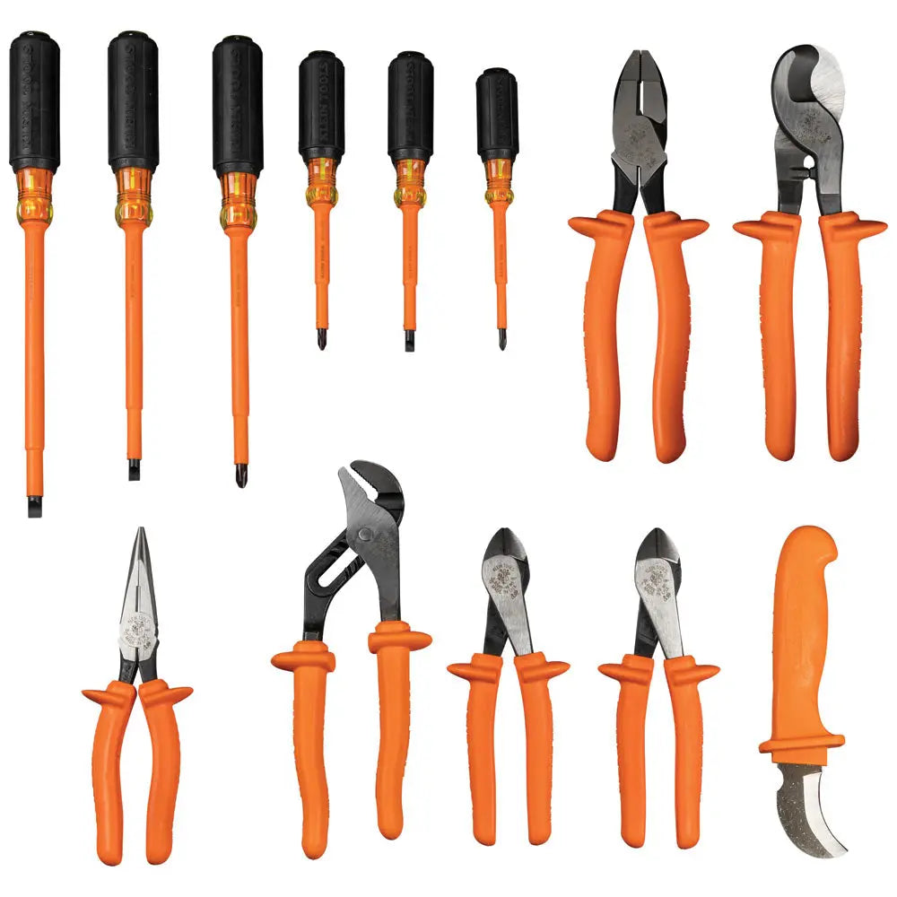 Klein 1000V Insulated Utility Tool Kit in Roll Up Pouch, 13 Piece Klein Tools