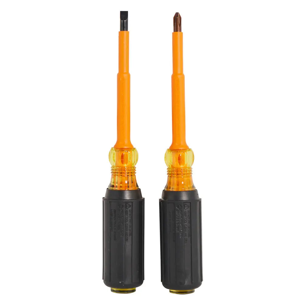Klein Screwdriver Set, 1000V Insulated Slotted and Phillips, 2-Piece Klein Tools